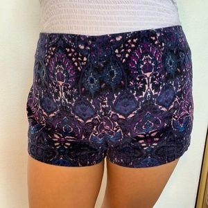 Multi color mini shorts